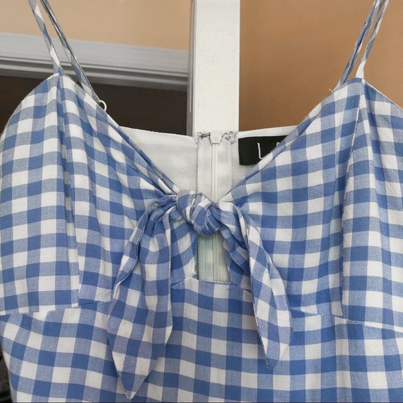SOLD Lulus St. Helena Gingham Tie-Front Dress - Picture 8 of 11